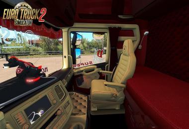 Scania S 2016 SCS Red & Beige Interior (In & Outside)