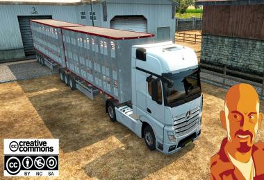 FLIEGL ANIMAL TRANSPORT TRAILER ETS2 1.28 - 1.30.x