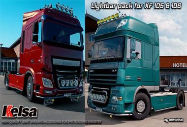 Kelsa Lightbars for DAF XF 105 & 106 v1.4 1.30.x