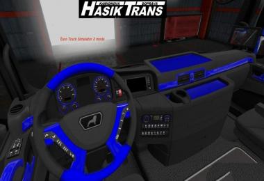 MAN TGX Blue and Black Interior v1.0