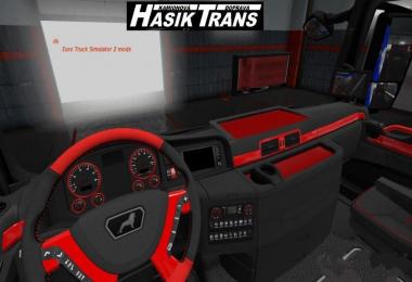 MAN TGX Red and Black Interior v1.0