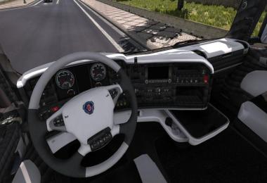 Scania R Black White Interior 1.30.x