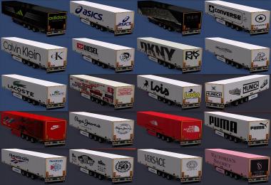 Trailers of real brands of clothes and footwear All versions