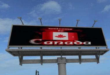 FS17 Canada Welcome Billboard Placeable v1.0