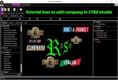 Tutorial How to add new company in ETS2studio