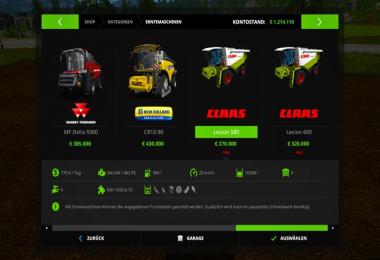  Claas Lexion 580/600 TT Pack v1.0.0