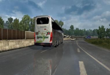 Irizari6 green line volvo bd Skins + Bus Hd Texture mod v1.01