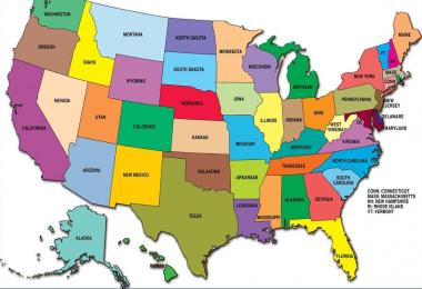 Full map of America (USA) v1.0