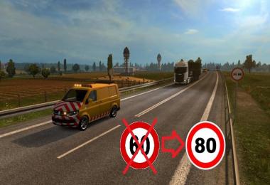 Increase in the speed of special transport 1.31.x