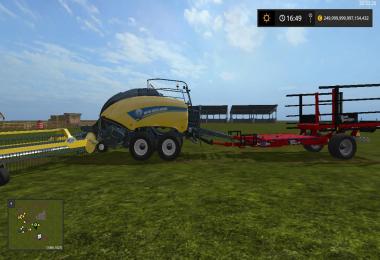 New Holland BB1290 + Nadal R90 + Trailer attacher v1.0
