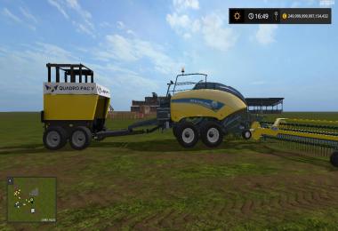 New Holland BB1290 + Nadal R90 + Trailer attacher v1.0