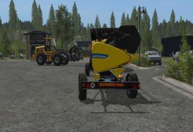 New Holland Schneidwerke and trailer v1
