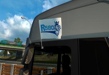 Scania R series 580 Flags & Pennant v1.0