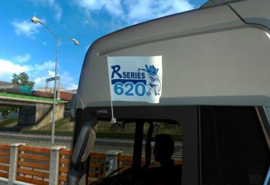 Scania R series 620 Flags & Pennant v1.0