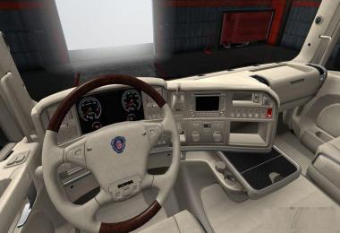 Scania RJL Alcantrara Beige Interior v1.0