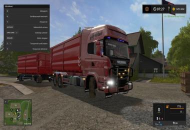 Scania V8 hook lift with rail trailer v1.0.4.1