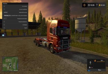 Scania V8 hook lift with rail trailer v1.0.4.4