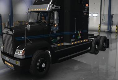 Uncle D Logistics VTC Freightliner FLD V2.0 ONLY Black Skin v1.1