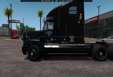 Uncle D Logistics VTC Freightliner FLD V2.0 ONLY Black Skin v1.1