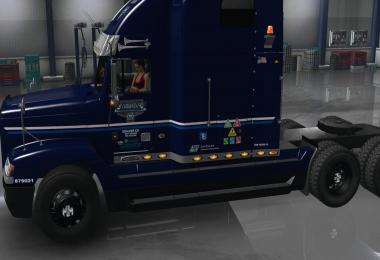 Uncle D Logistics VTC Freightliner FLD V2.0 ONLY Blue Skin v1.2