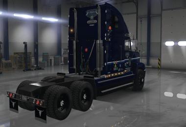 Uncle D Logistics VTC Freightliner FLD V2.0 ONLY Blue Skin v1.2
