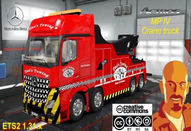 MERCEDES BENZ ACTROS MPIV CRANE TRUCK ETS2 1.31.x