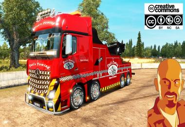 MERCEDES BENZ ACTROS MPIV CRANE TRUCK ETS2 1.31.x