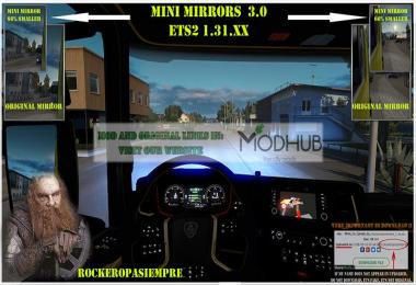 Mini mirrors v3.0 for ETS2 1.31.x