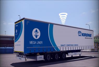 Scs New Krone Trailer Reworked Lowbed Megaliner 1.31