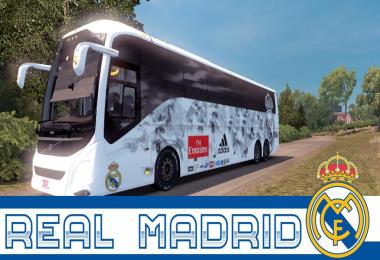 Volvo 9800 Bus Real Madrid Skin v1.30