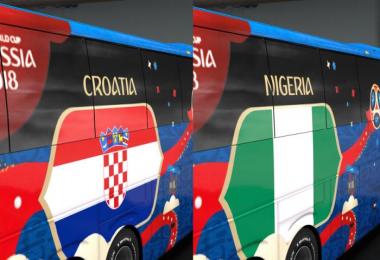 FIFA WORLD CUP 2018 RUSSIA Group D Official Buses Volvo 9800 v1.0
