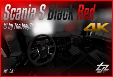 4K Scania S V8 Black Red Mod v1.2 1.31.x