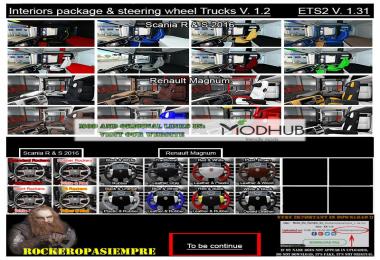 Interior package & steering wheel Trucks v1.2 By Rockeropasiempre