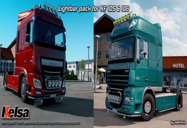 Kelsa Lightbars for DAF XF 105 & 106 v1.8