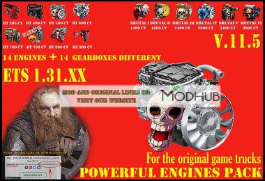 Pack Powerful engines + gearboxes v11.5 for 1.31.x