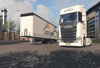 Scania S + Fliegl SDS350 - Justintime Skin Pack v1.0