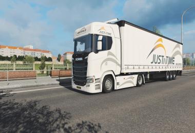 Scania S + Fliegl SDS350 - Justintime Skin Pack v1.0