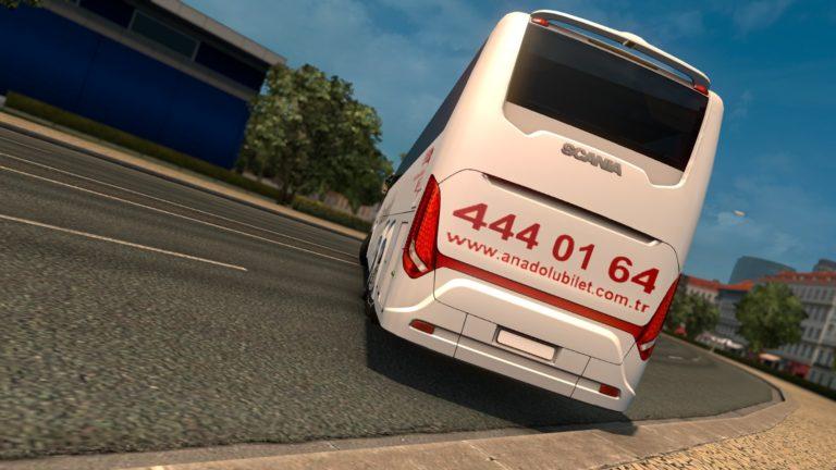 ETS 2 Scania Touring Anadolu Turizm Skin 1.31.x Modhub.us