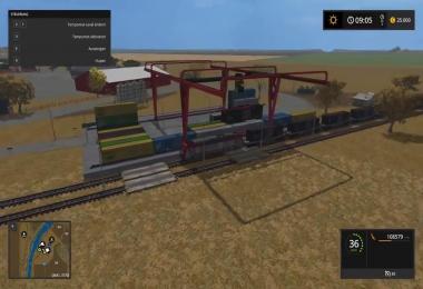 Container Kran Mit Silotrigger Animation v1.0