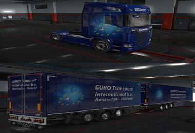 Euro Skin Scania and Owned Trailers v1.1