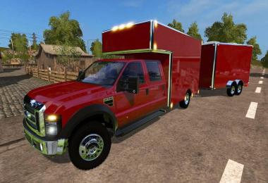 Ford F450 Utility Truck + Trailer v1.0