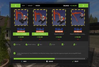 FS17 Hitachi FH200 Pack v1.0