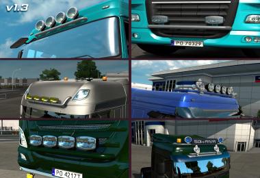Kelsa Lightbars for DAF XF 105 & 106 v1.82 1.31.x