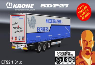 KRONE SDP27 STANDALONE TRAILER ETS2 1.31.x