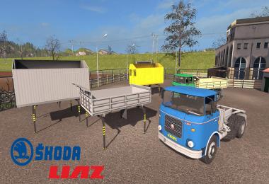 Skoda Liaz 706 mit Wechselbrucken Aufbauten v1.1.0.3