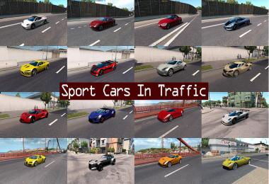 Sport Cars Traffic Pack by TrafficManiac for ATS v1.6