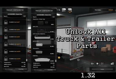 Unlock All Truck & Trailer Parts 1.32 Beta