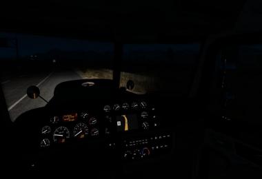 White dashboard backlight for Peterbilt 389 ATS 1.32.x