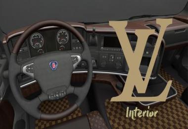 Louis Vuitton Interior for Scania R v0.5.2