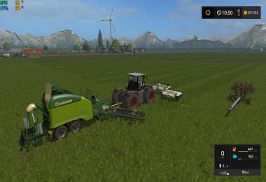 Class 3200 and Krone Ultima Balers with front Nadal v1.0
